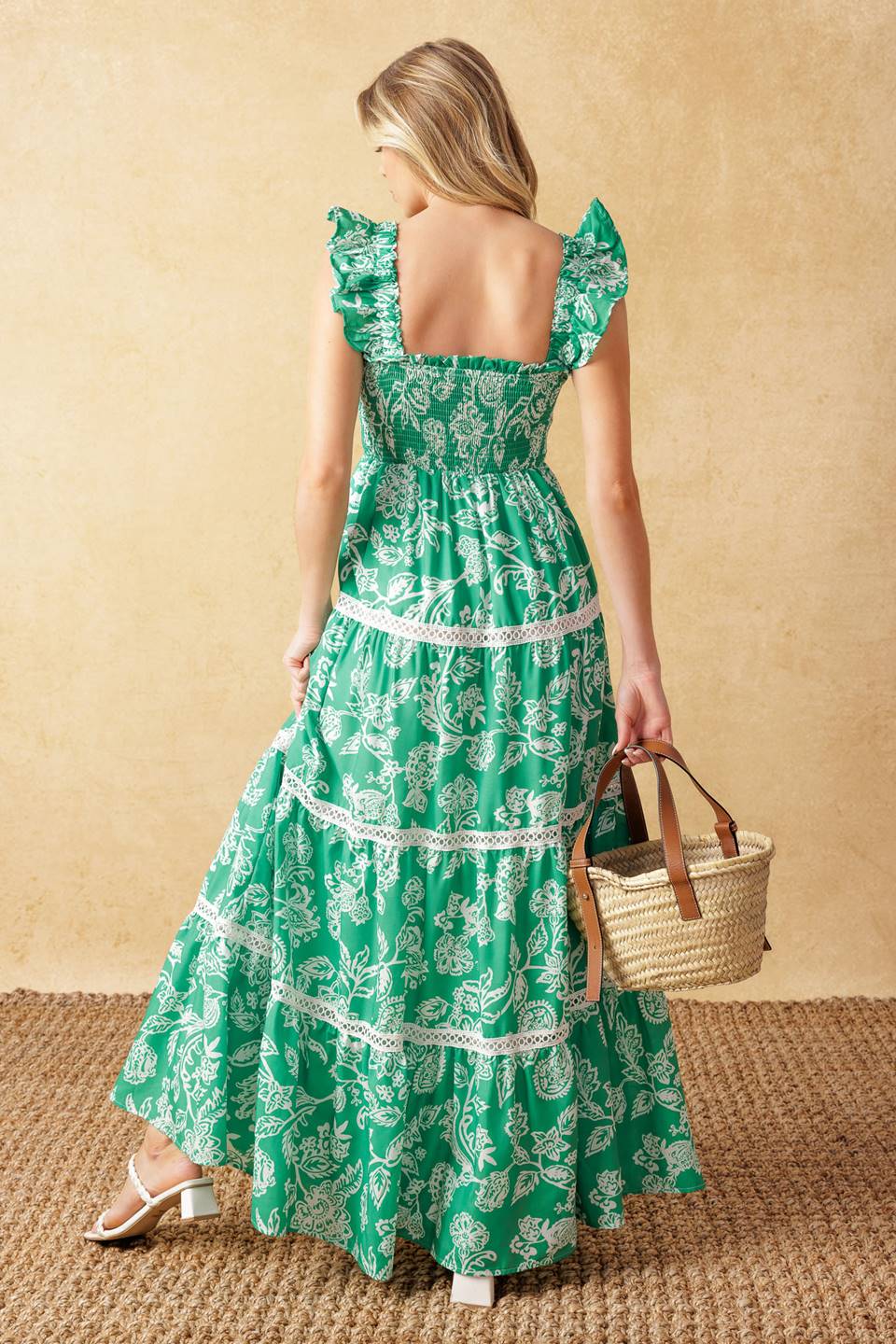 MOMENT IN TIME WOVEN MAXI DRESS Flying Tomato